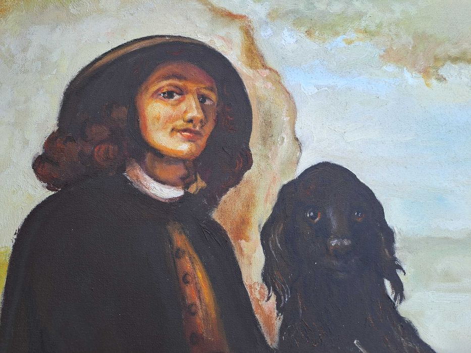 tablou pictura panza 49/59 cm reproducere Gustave Courbet