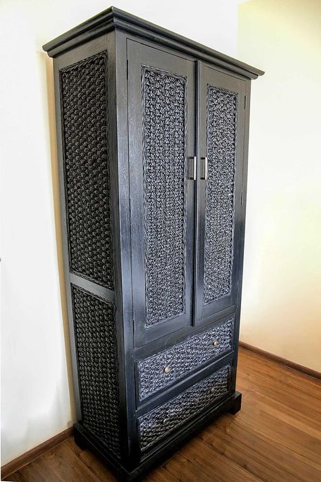 4 модела гардероби от масивно дърво и ратан – внос от Индонезия