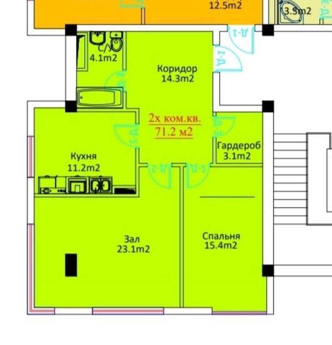 Продаётся 3х Комнатная  Новостройка  ЖК SKY BUILDS Яшнабадский район