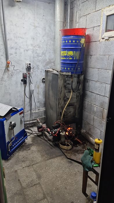 Печь на отработке