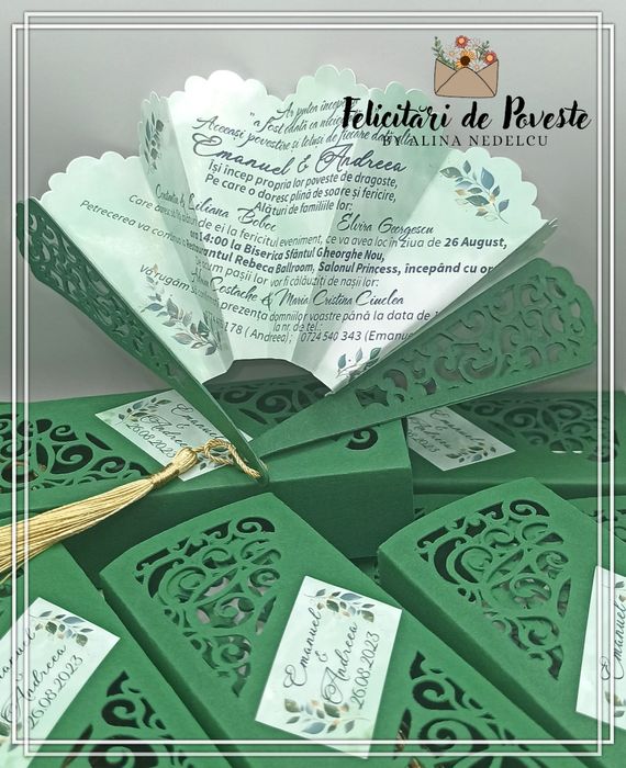 Invitatii de nuntă diverse modele