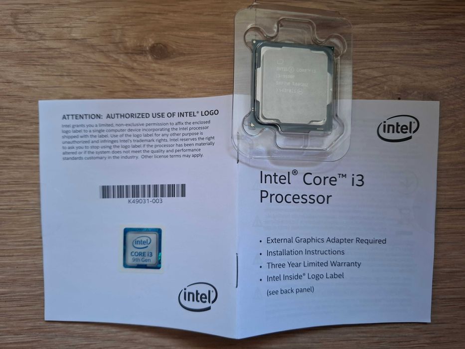 Процесор Intel Core i3-9100F, LGA 1151 (Socket H4)
