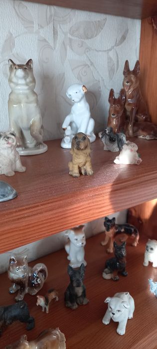 Статуэтка из силумина.Собака.Касли ,Фарфор