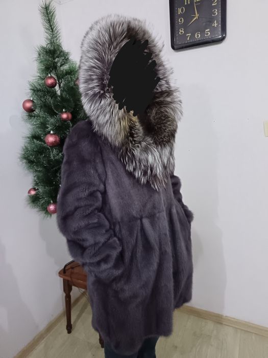 Норковая шуба натуральный мех