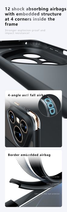 Huawei Pura 80,80pro,80pro+,80ultra удароустойчив кейс с матов гръб