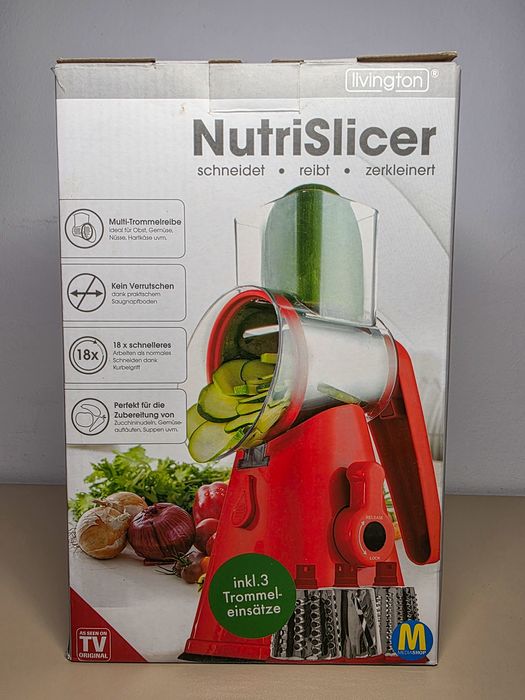 Răzătoare multifuncțională Livington NutriSlicer - 18x mai rapidă, baz