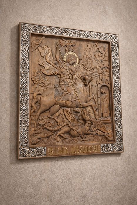 Дървени икони и релефни пана  – CNC машинна изработка