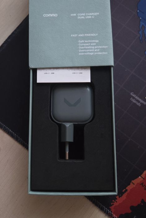 COMMO 45W Core Charger GaN, адапатер, зарядка от Яндекса