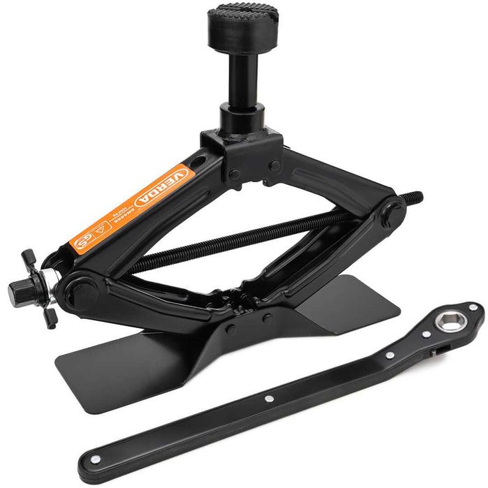 Cric trapezoidal 2t pentru ridicarea masinii cheie roti husa manusi