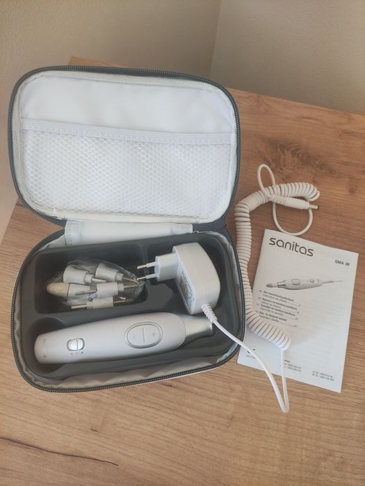 Set manichiură pedichiură Sanitas SMA 38 – complet, ca nou, cu husă