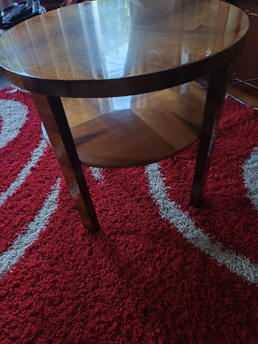 Măsuță vintage de cafea din lemn masiv