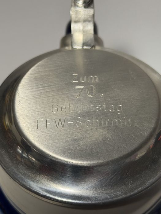 Halba de bere Domex cu tematica, fabricată în Germania, fără daune