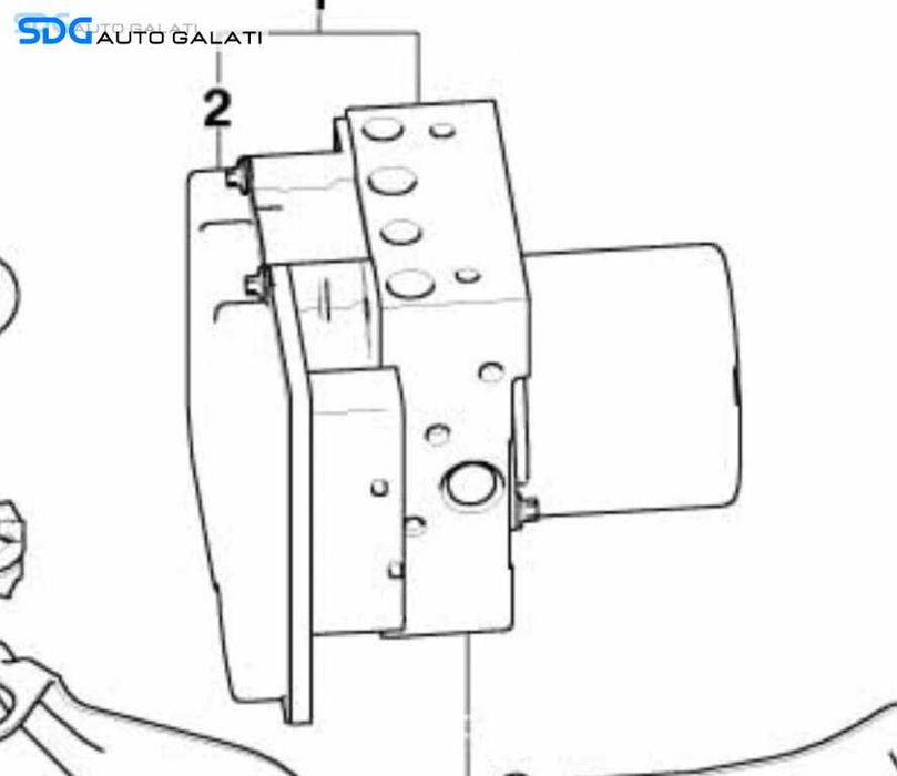 Pompa ABS BMW Seria 3 E46 1998 - 2006 Cod 3451-6751768 100948-08023 673933483580 06540814128092 [L8353]