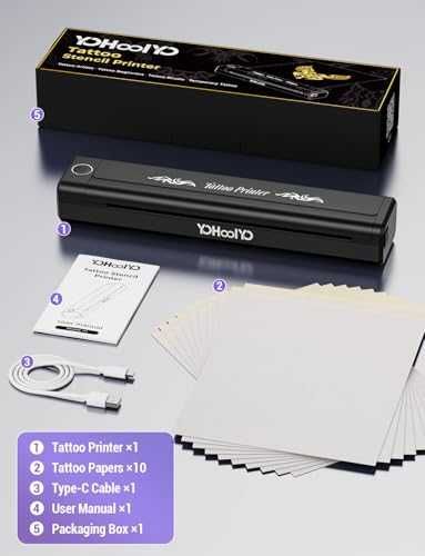 Нов Преносим тату шаблон принтер без мастило Android трансферна хартия