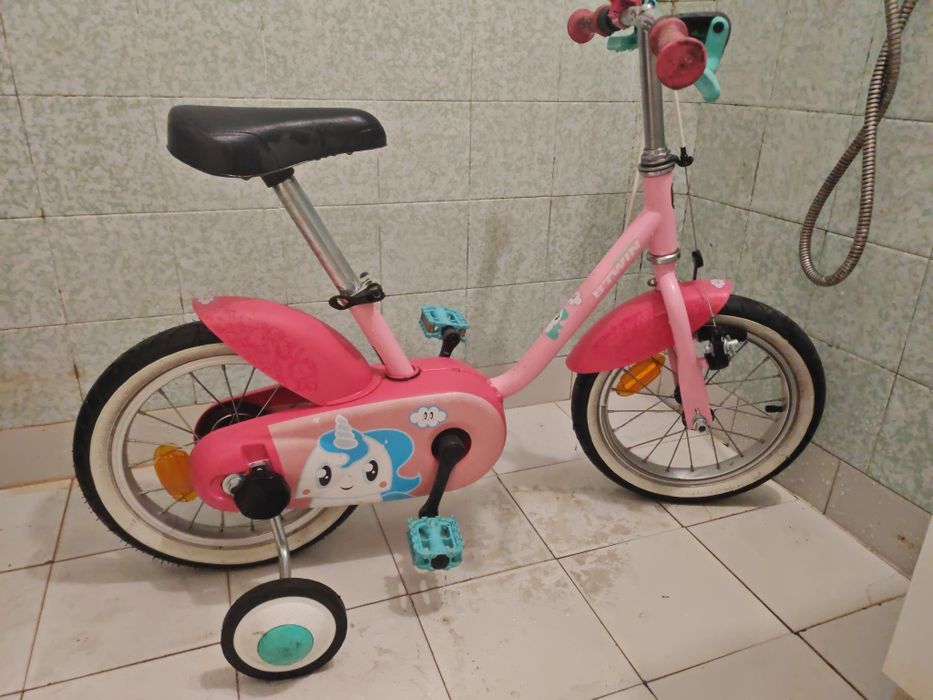 Детско колело  btwin 14" розово