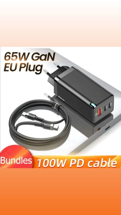 Быстрые и мощные зарядки 65 watt 45 watt с поддержкой PD и Q3 Ташкент