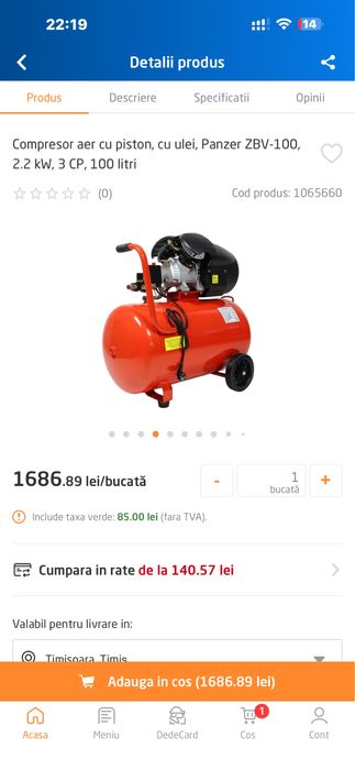 compresor panzer 100l