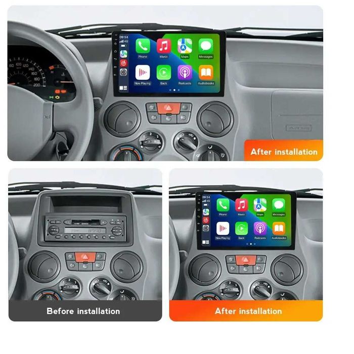 Андроид Мултимеди за Fiat Panda, Навигация, Carplay Android Auto, Фиат Панда, радип, плеър 2003 2004 2005 2006 2007 2008 2009 2010 2011 2012 година