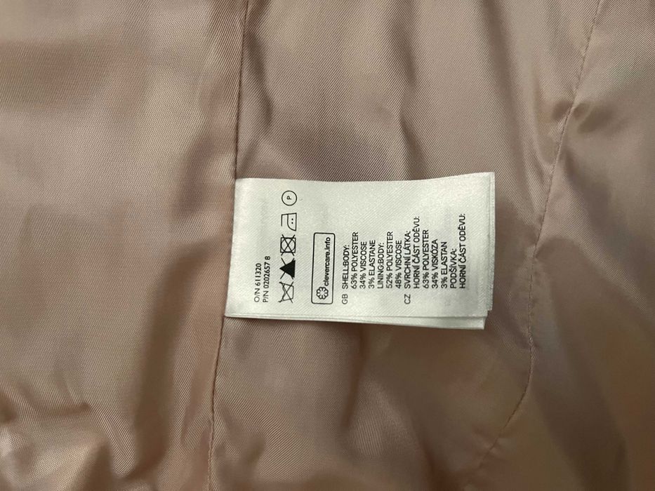 Sacou H&M dama model texturat in zig zag