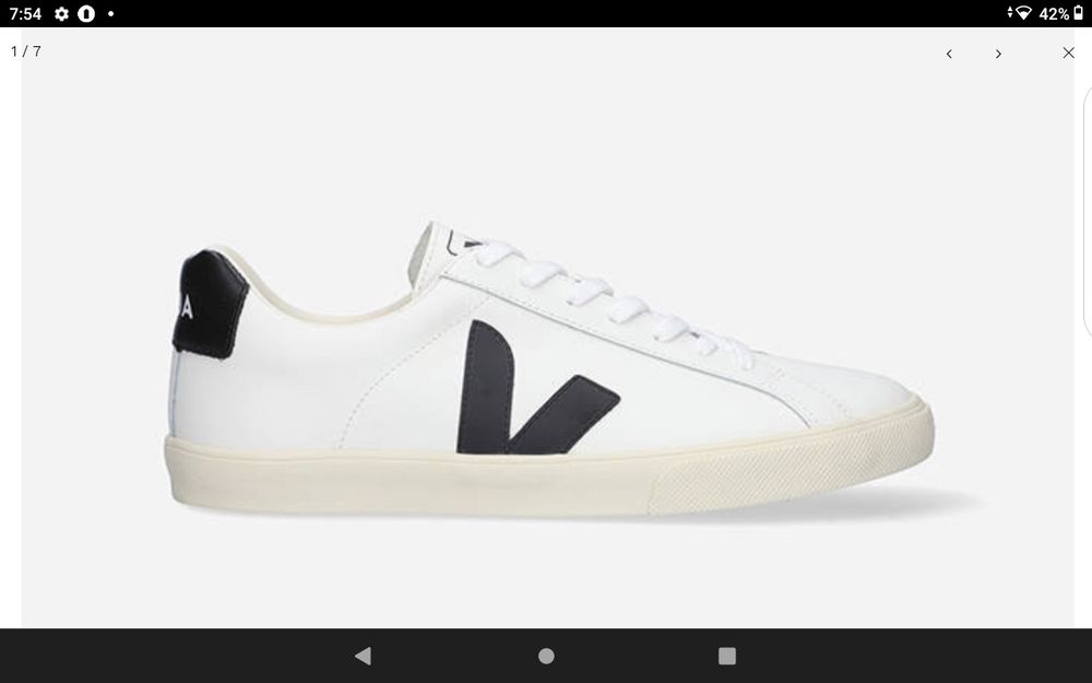 Adidasi VEJA Bărbați alb-negru,alb-bordo,alb - verde,piele , mărime 42