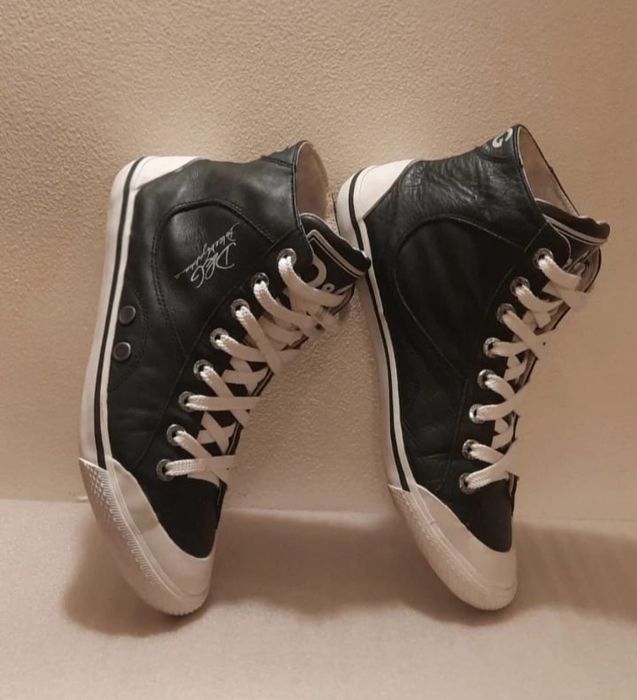 Sneakers Inalti - Barbati - D&G - Dolce & Gabbana Piele Naturală Vitel, Mărimea 40 Originali