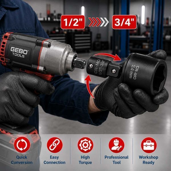 Комплект ударни адаптери 8 бр. gebo tools