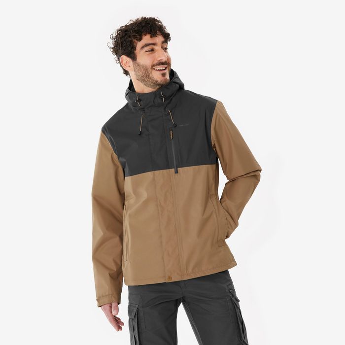 Geacă impermeabilă Drumeție Nh500 gri - produs resigilat Decathlon