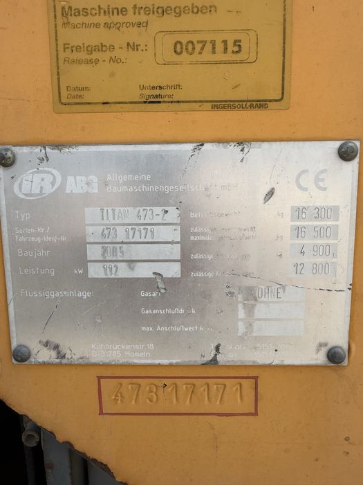 Finisor Asfalt ABG Titan 473-2