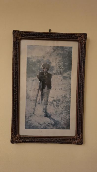 Lot 4 tablouri vintage reproduceri si icoana inramata Grigorescu Pieta