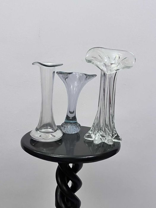 Set trei piese vechi cristal MURANO cala bibelouri bibelou ieftine