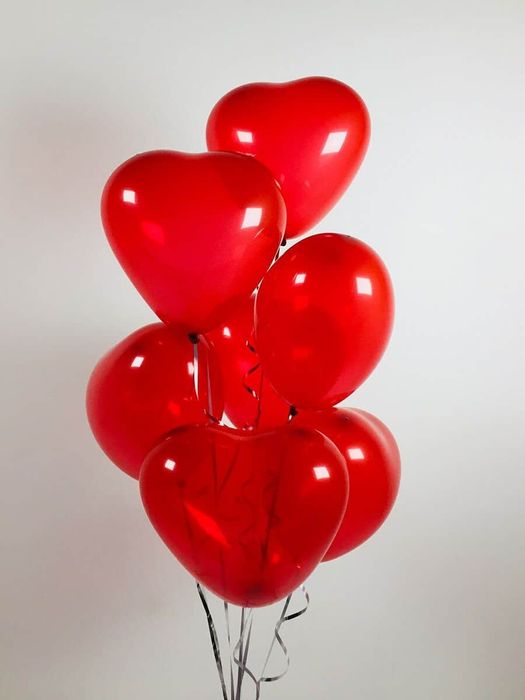 Гелиевые шарики сердечки уральск