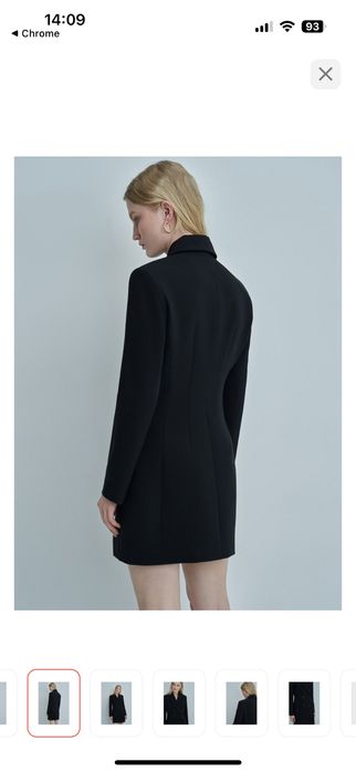 Продам платье пиджак, черный, размер S