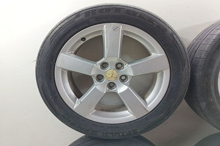 Set jante aliaj cu anvelope uzate 225/55R18 ET38 5X114.3 Mitsubishi O