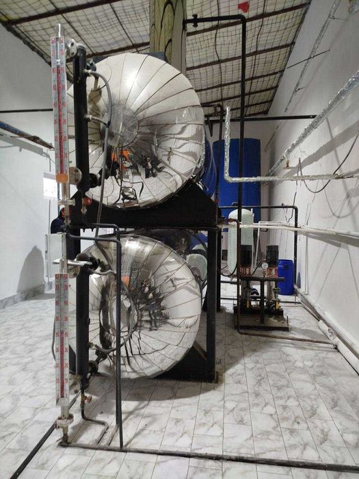 Паровой котел 3 т/ч (рабочее давление 12 бар, работает на газу)