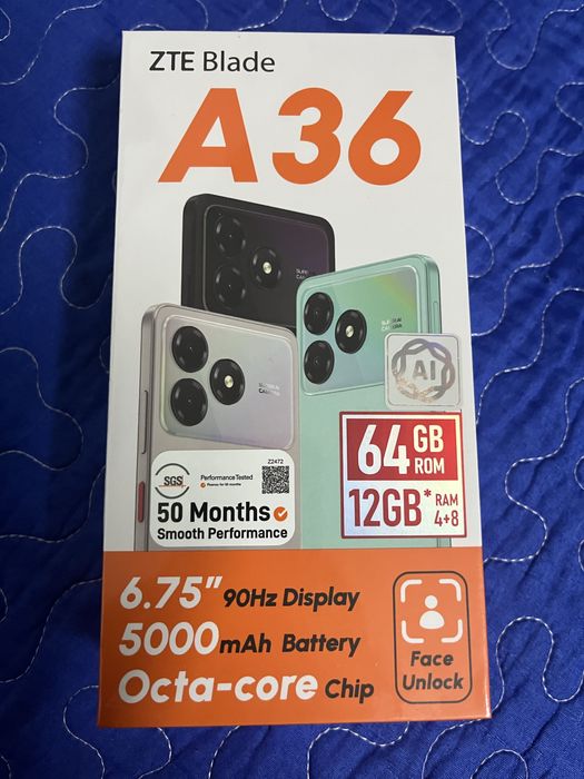 Продам смартфон ZTE Blade A36