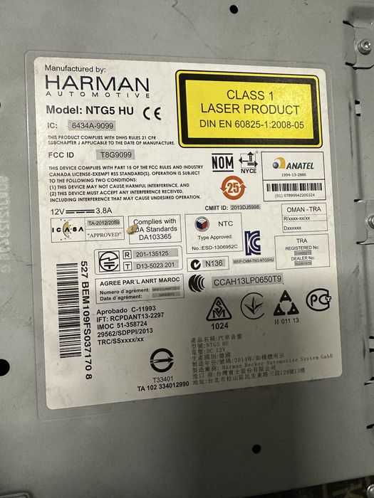 Навигация медия ntg5 Mercedes C w205 glc x253 head unit comand