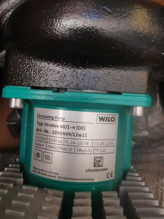 Pompa de apa Circulare Wilo Stratos 40 / 1-4 si 2095499 / 12w21 schimb cu diverse