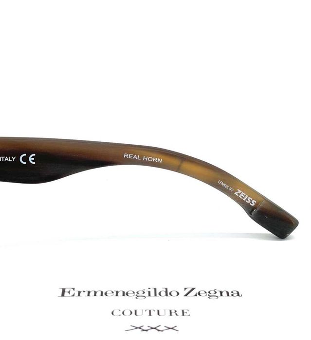 НОВИ - Слънчеви очила Ermenegildo Zegna Couture - рамка от  биволски рог