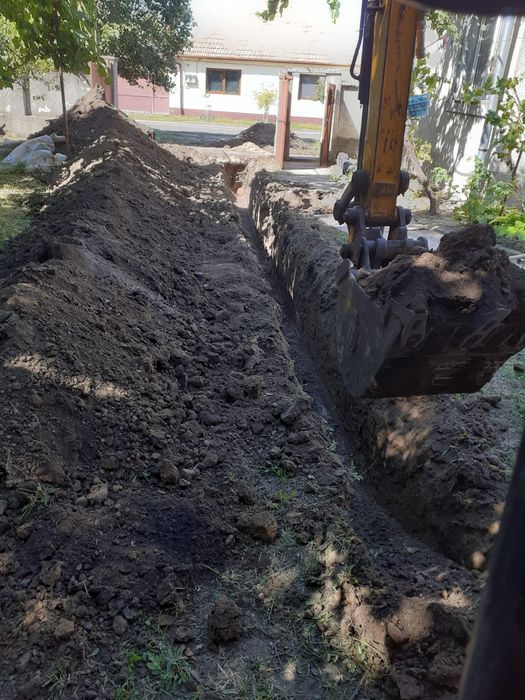 Lucrari mini-excavator ,utilaj 3t ,sapaturi,fundatie,casa,gard,apa,gaz
