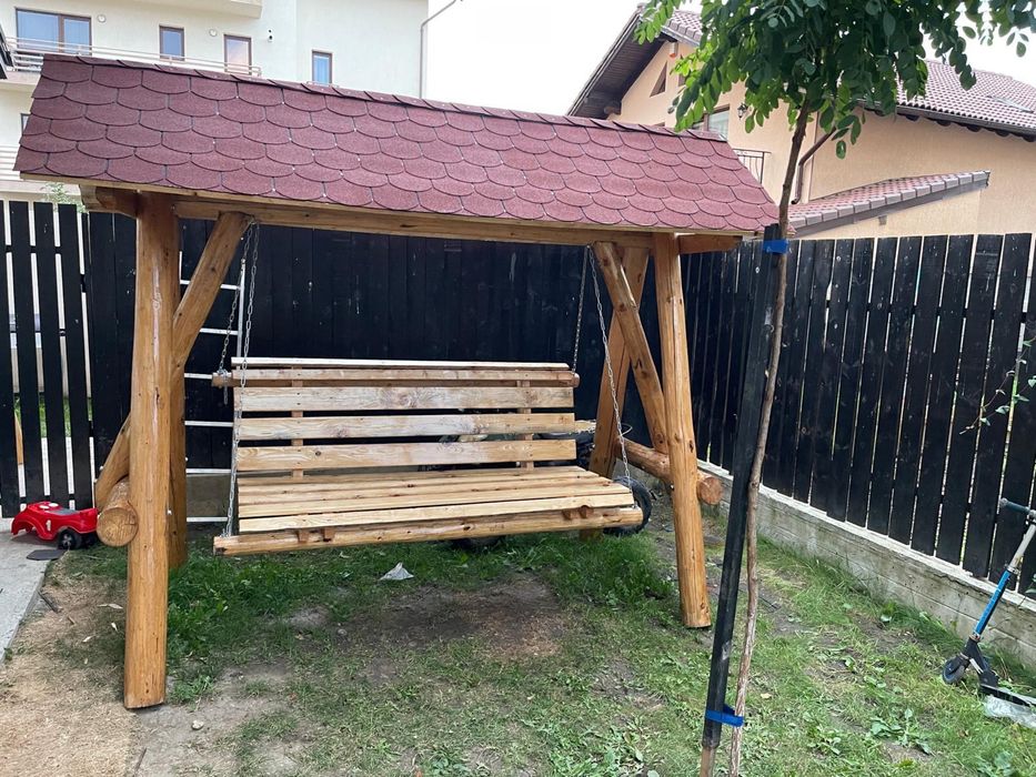 Leagan rustic balansoar de gradina