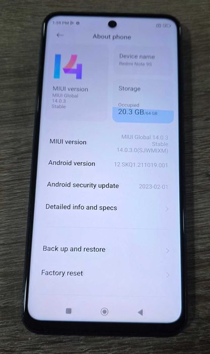 Xiaomi Redmi Note 9S 64GB 4GB RAM