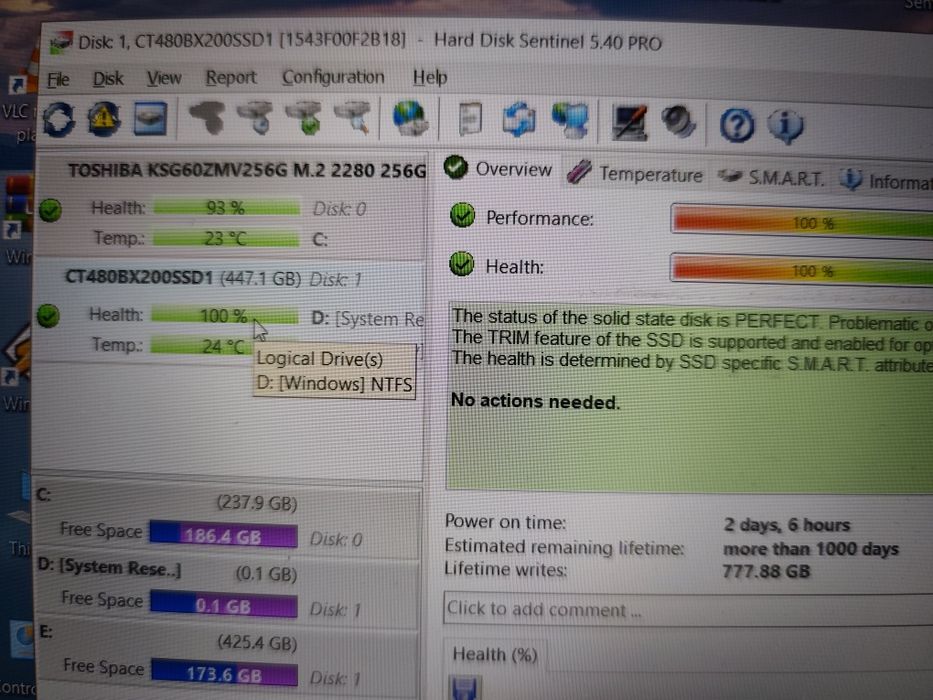 Ssd Crucial Bx200 480gb 100%