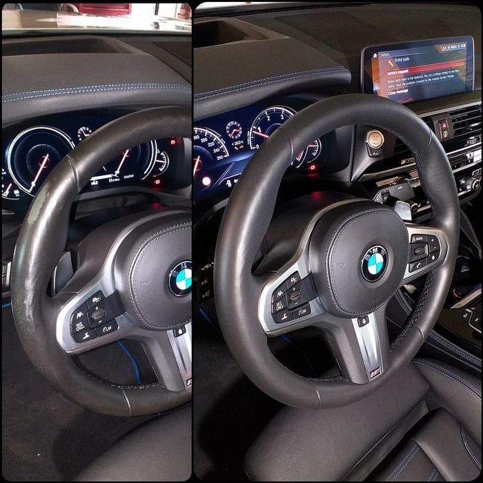 VOPSIM PIELE AUTO Volane Scaune Vopsit Cotiere Plastice BORD Fete Usi