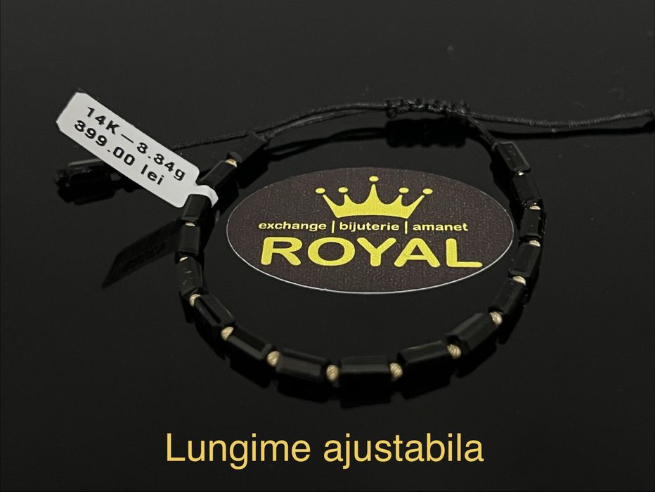 Bijuteria Royal CB : Bratara cu snur aur 14k 3,34gr