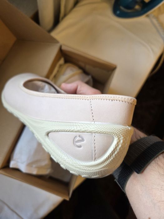 Балетка лофер мокассин Ecco Biom (нубук, кожа) оригинал