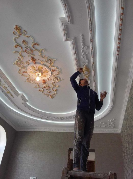 Потолки Гипс каркас