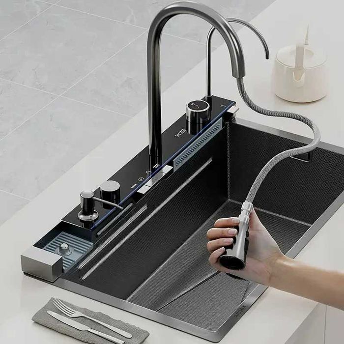 Модерна мултифункционална елегантна мивка от неръждаема стомана