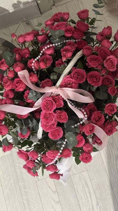 кустовые розы букет