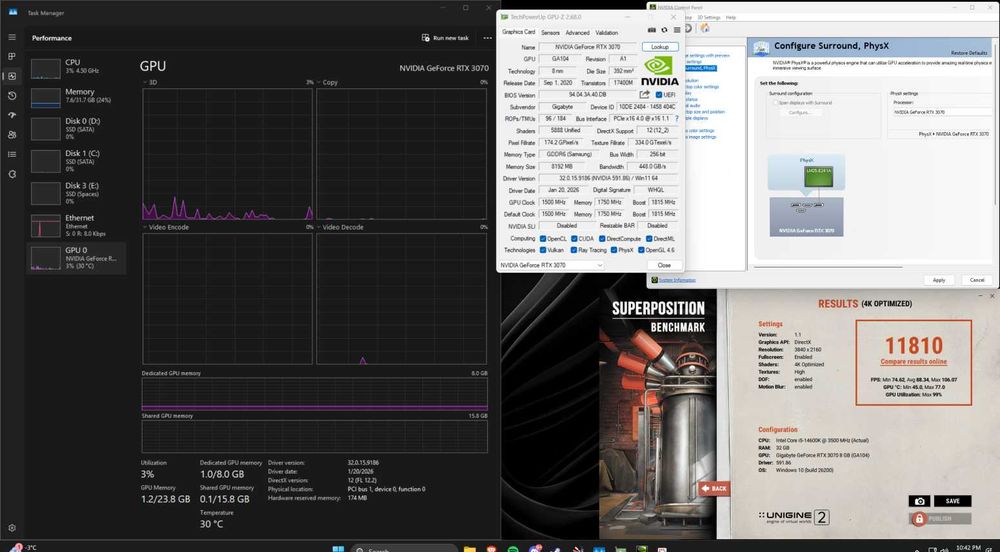 Placa video Gigabyte RTX 3070 8GB DDR6