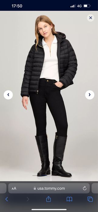 Белый Лонгслив поло tommy новый оригинал